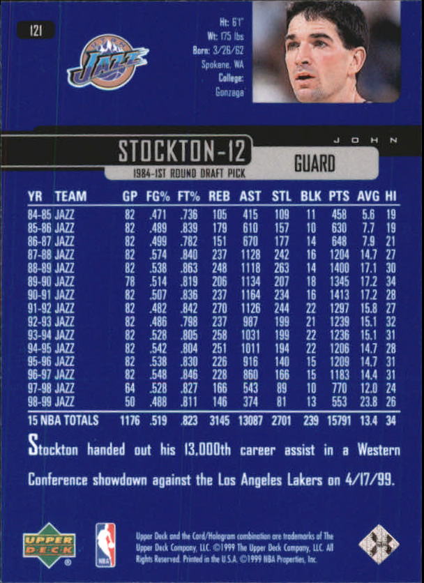 1999/2000 Upper Deck Basketball Part 1 Main Set - Picture 242 of 458