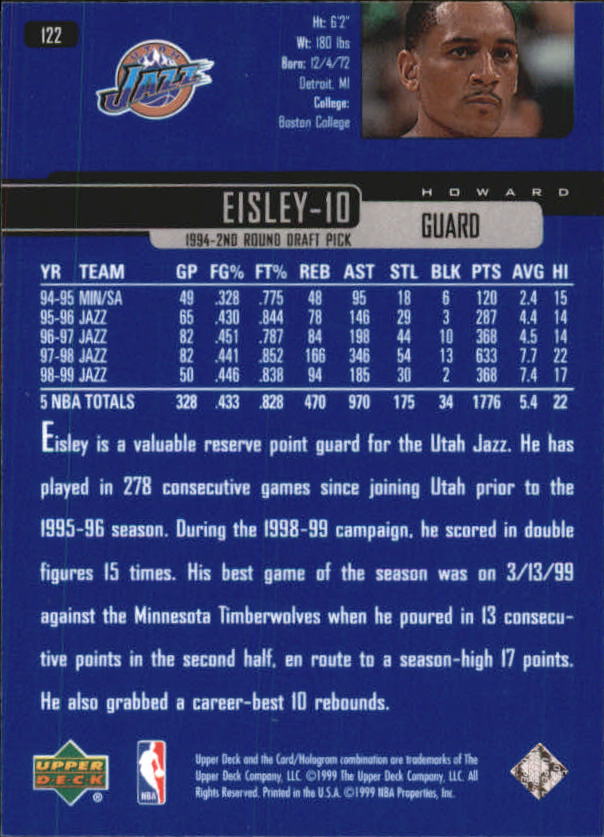 1999/2000 Upper Deck Basketball Part 1 Main Set - Picture 244 of 458