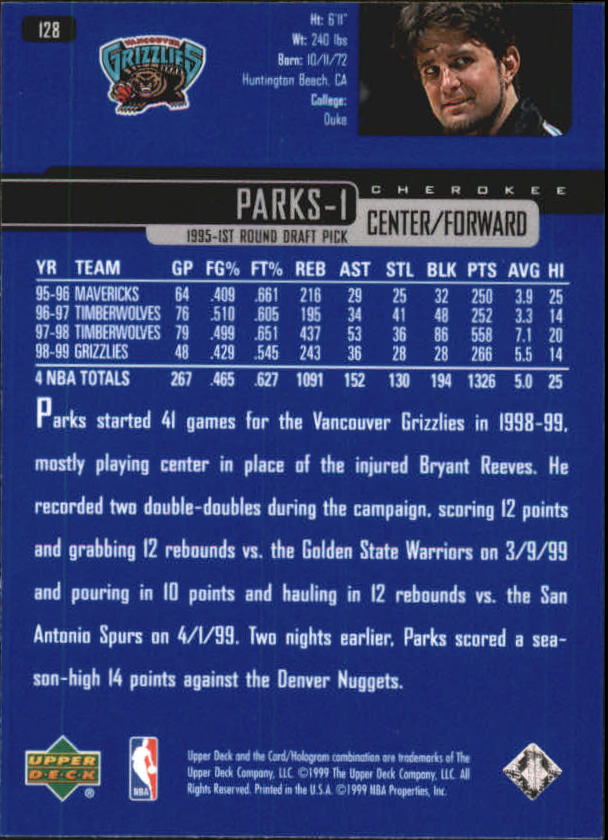1999/2000 Upper Deck Basketball Part 1 Main Set - Picture 256 of 458