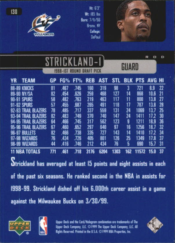 1999/2000 Upper Deck Basketball Part 1 Main Set - Picture 260 of 458