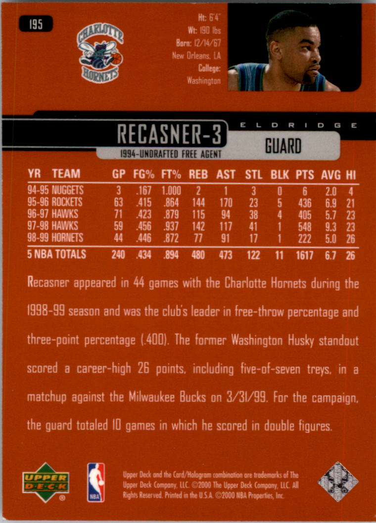 1999/2000 Upper Deck Basketball Part 1 Main Set - Picture 318 of 458