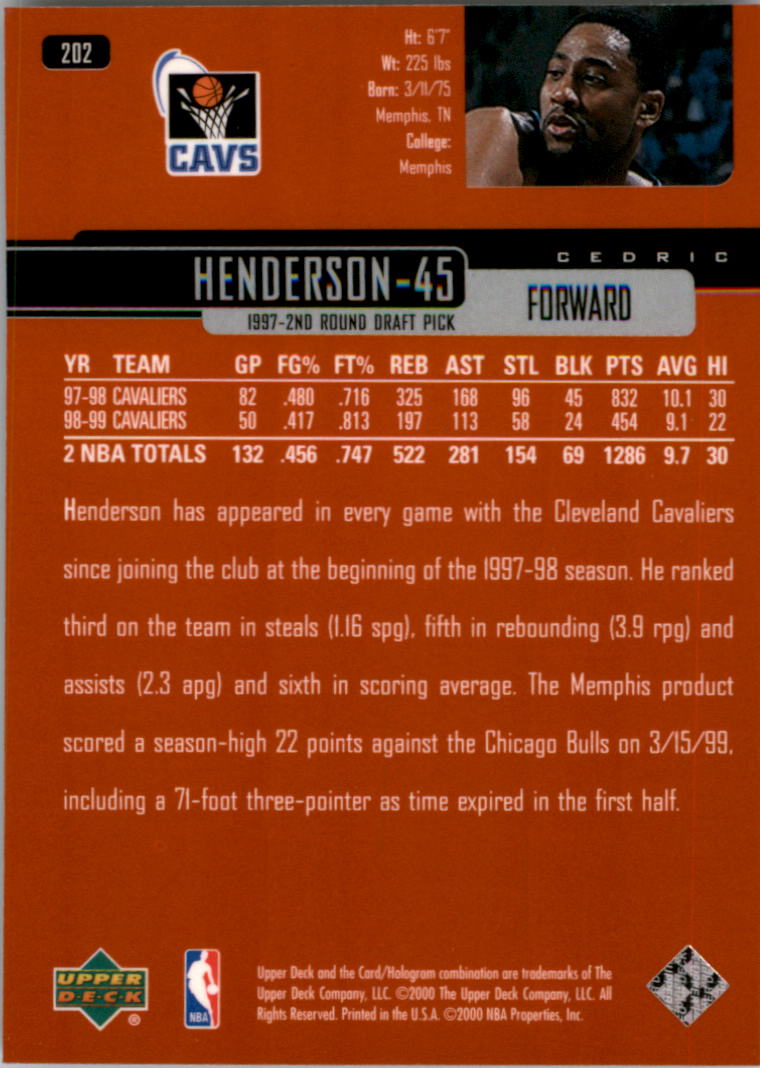 1999/2000 Upper Deck Basketball Part 1 Main Set - Picture 326 of 458