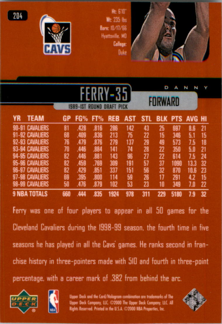 1999/2000 Upper Deck Basketball Part 1 Main Set - Picture 328 of 458