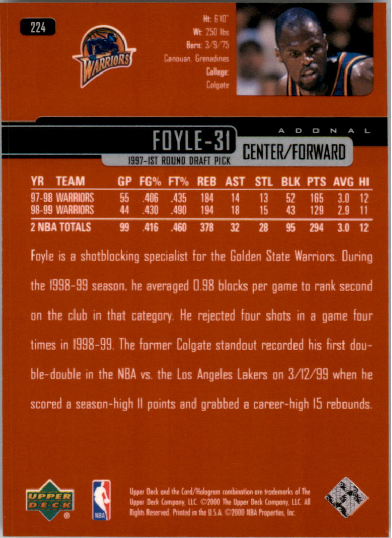 1999/2000 Upper Deck Basketball Part 1 Main Set - Picture 352 of 458