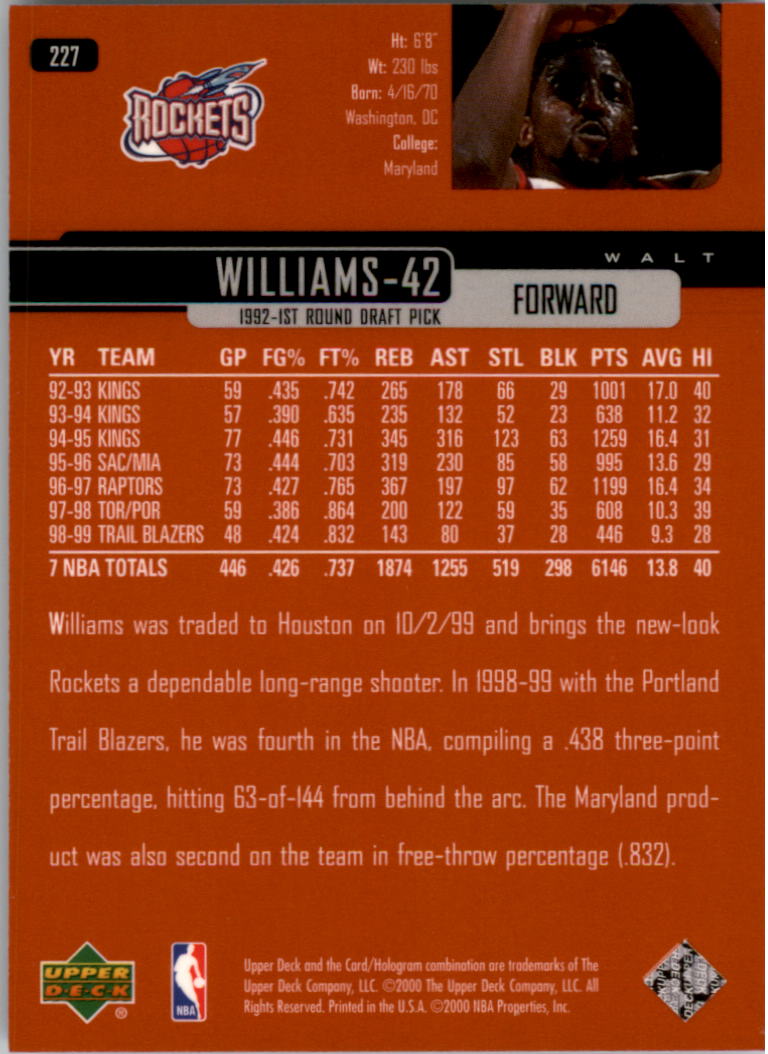 1999/2000 Upper Deck Basketball Part 1 Main Set - Picture 356 of 458