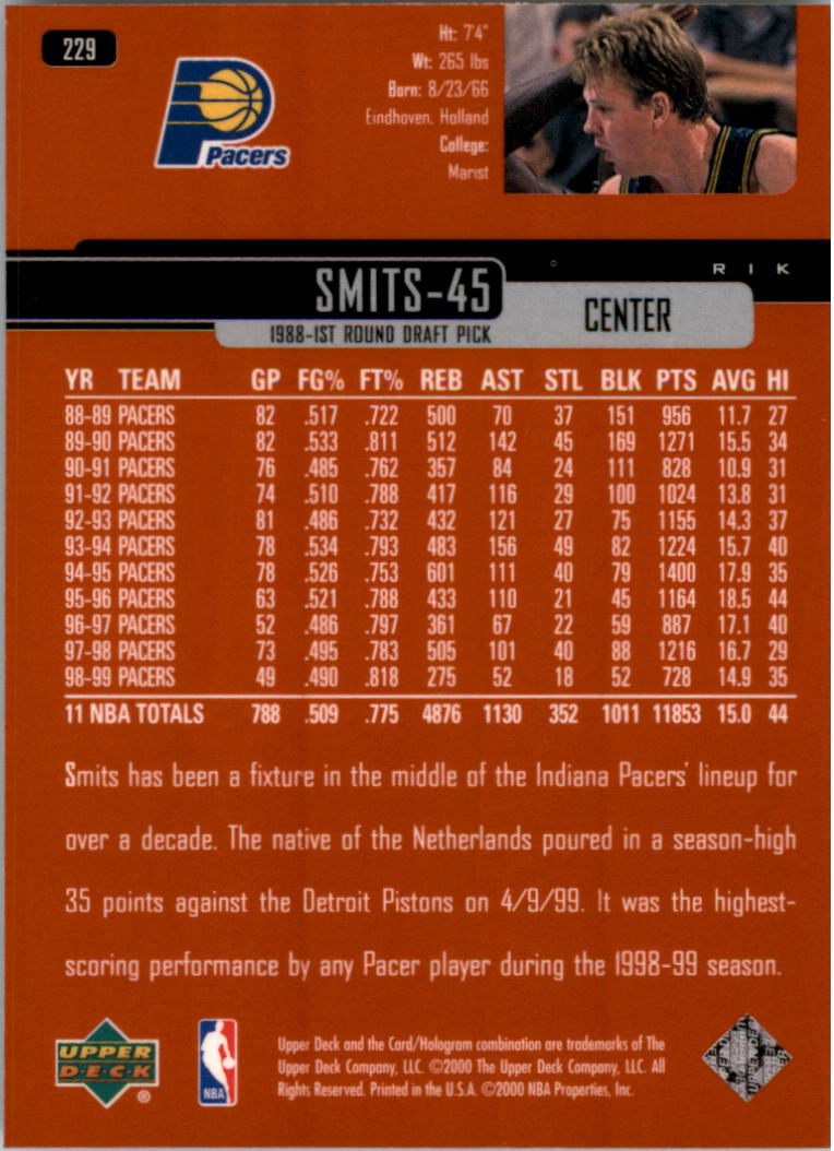 1999/2000 Upper Deck Basketball Part 1 Main Set - Picture 358 of 458