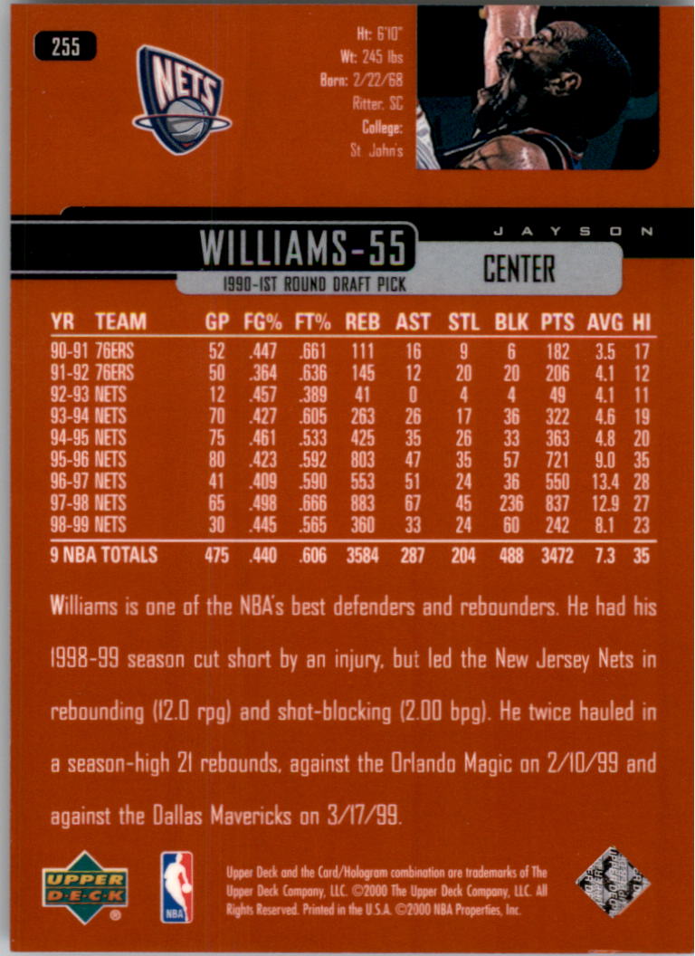 1999/2000 Upper Deck Basketball Part 1 Main Set - Picture 380 of 458