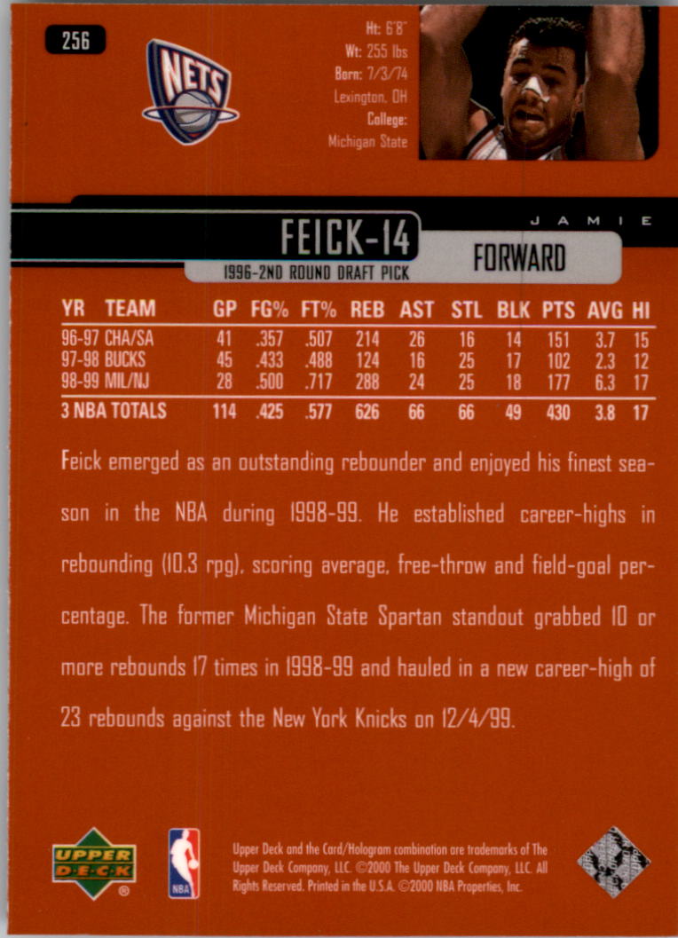 1999/2000 Upper Deck Basketball Part 1 Main Set - Picture 382 of 458