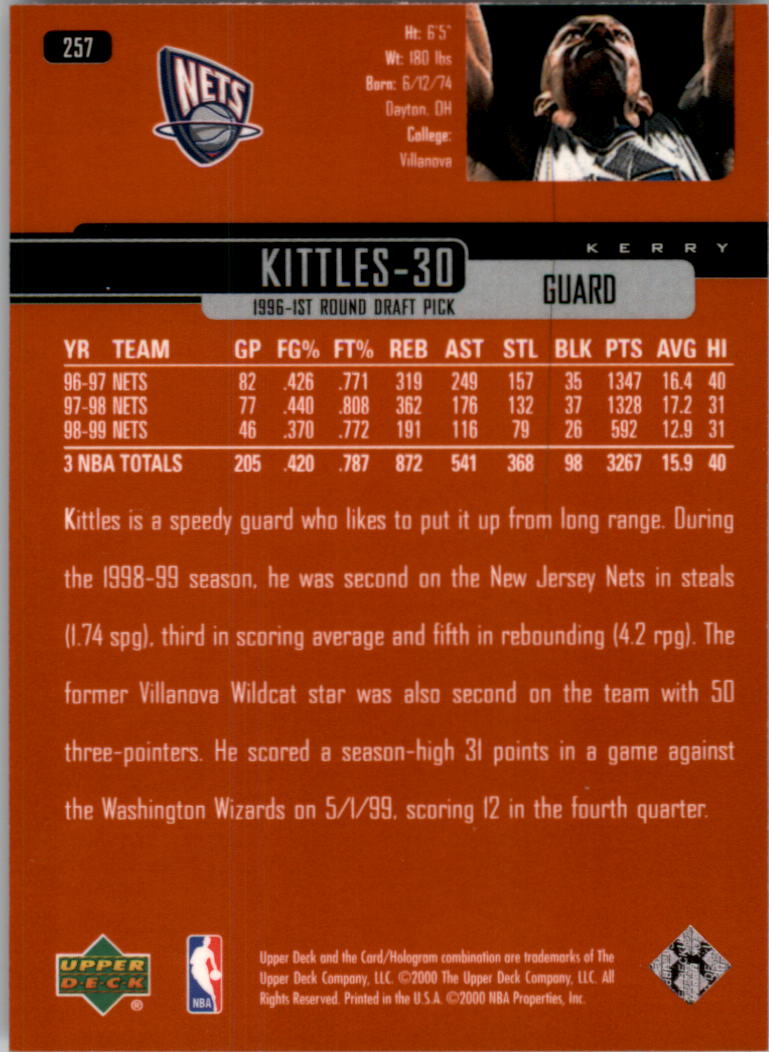 1999/2000 Upper Deck Basketball Part 1 Main Set - Picture 384 of 458