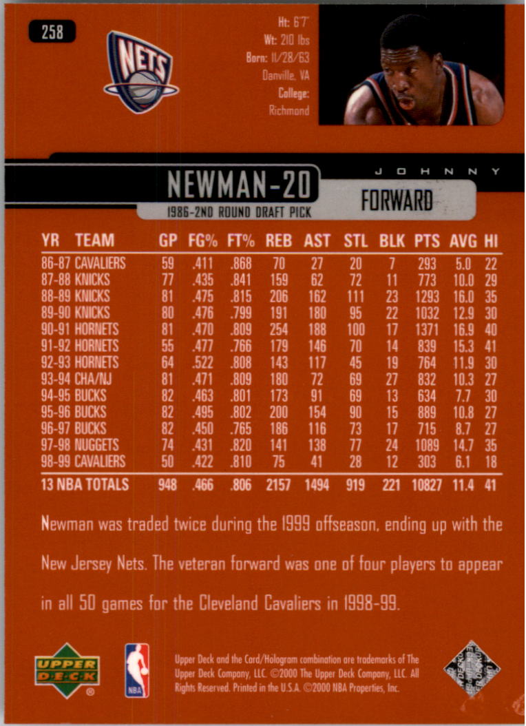 1999/2000 Upper Deck Basketball Part 1 Main Set - Picture 386 of 458