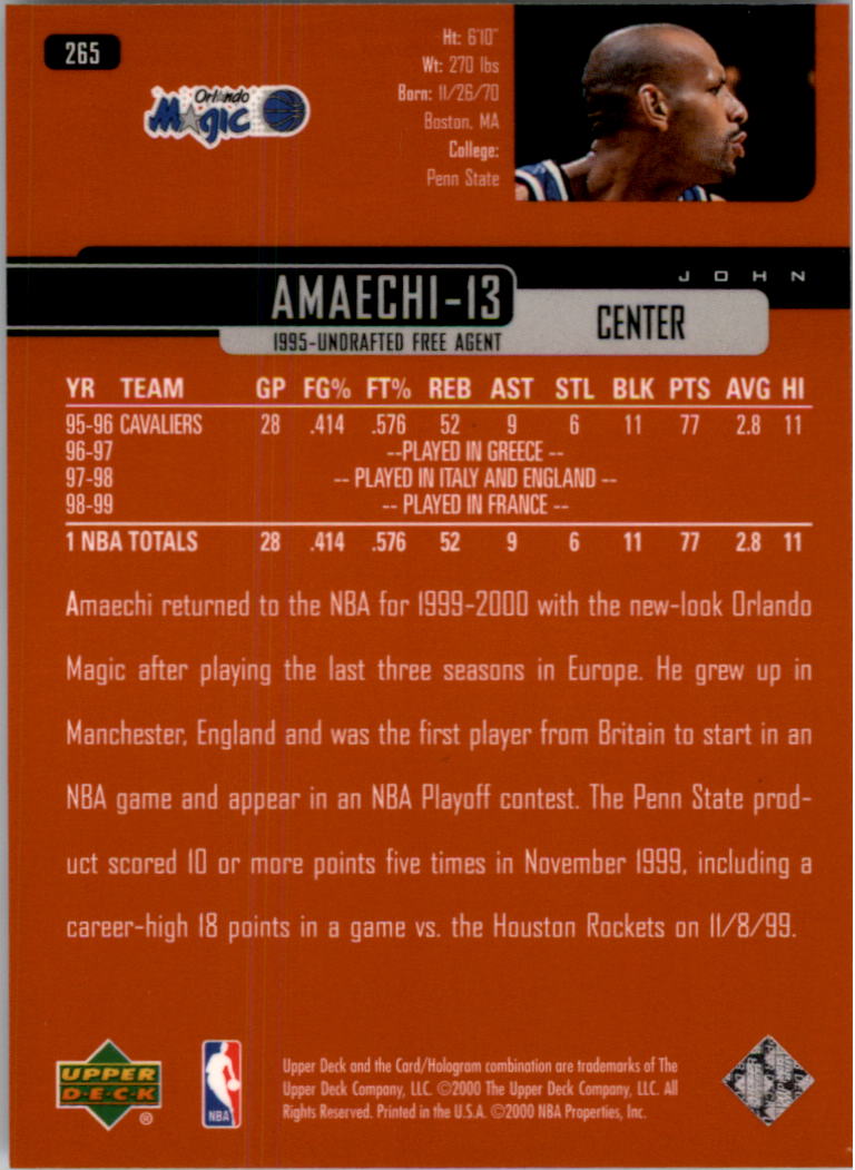 1999/2000 Upper Deck Basketball Part 1 Main Set - Picture 392 of 458