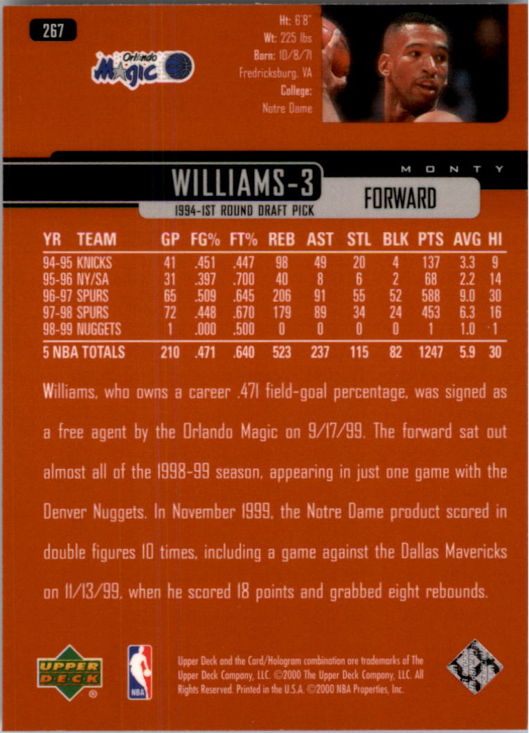 1999/2000 Upper Deck Basketball Part 1 Main Set - Picture 394 of 458