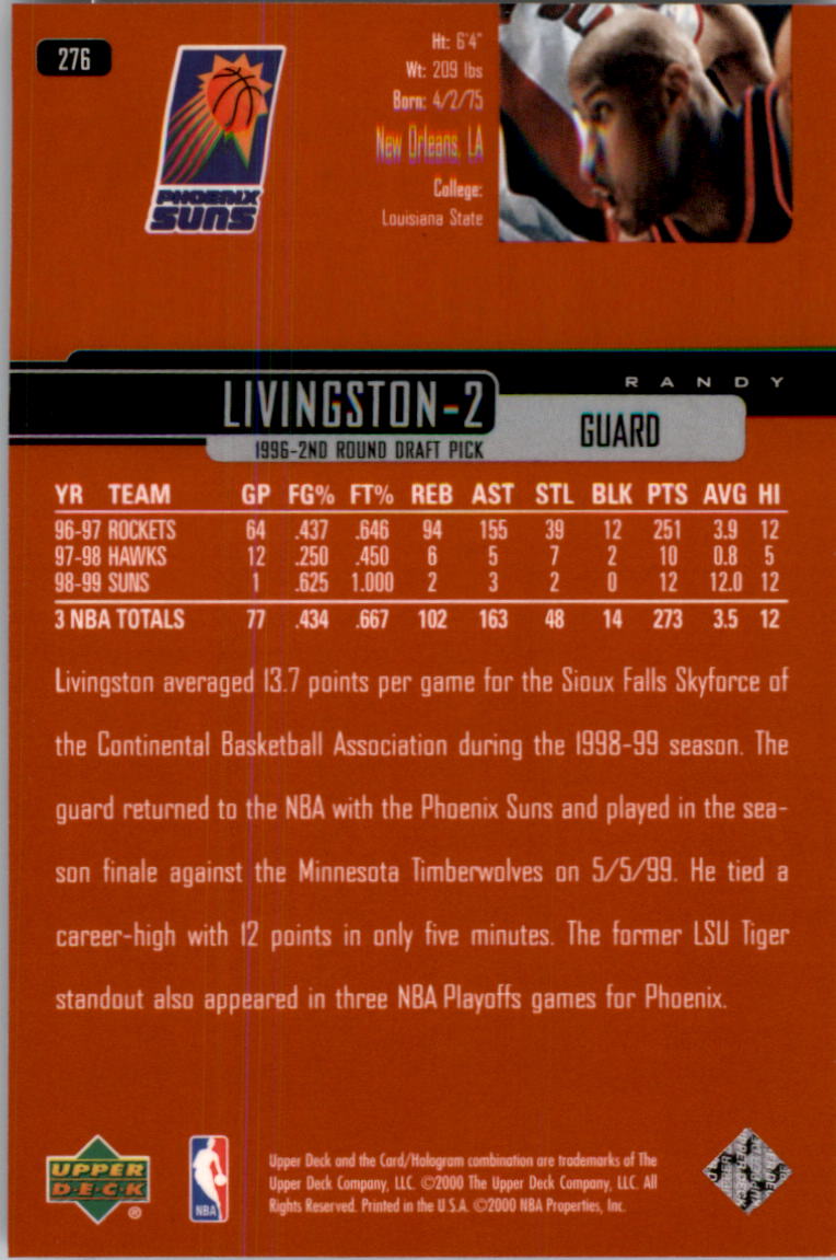 1999/2000 Upper Deck Basketball Part 1 Main Set - Picture 404 of 458