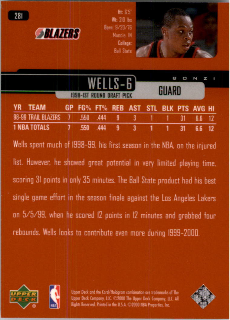 1999/2000 Upper Deck Basketball Part 1 Main Set - Picture 408 of 458