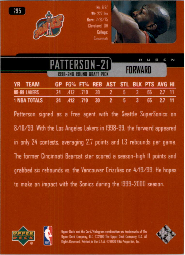 1999/2000 Upper Deck Basketball Part 1 Main Set - Picture 424 of 458