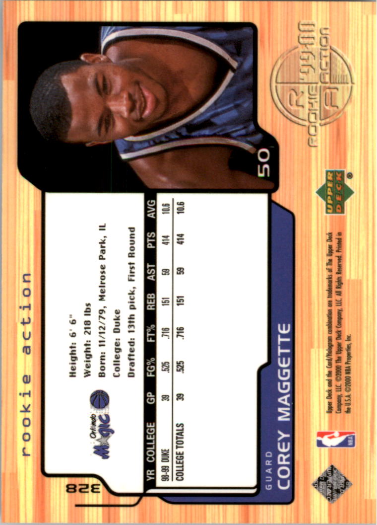 1999/2000 Upper Deck Basketball Part 1 Main Set - Picture 450 of 458