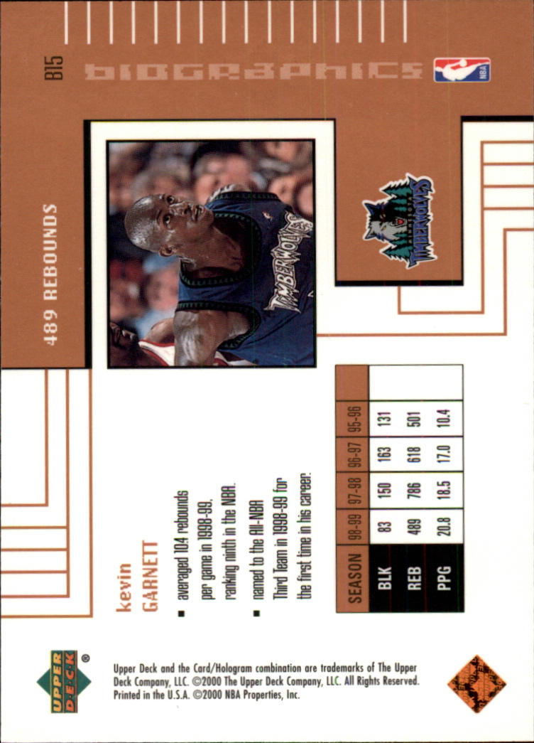 1999/2000 Upper Deck Basketball Part 2 Insert Cards - Picture 13 of 87