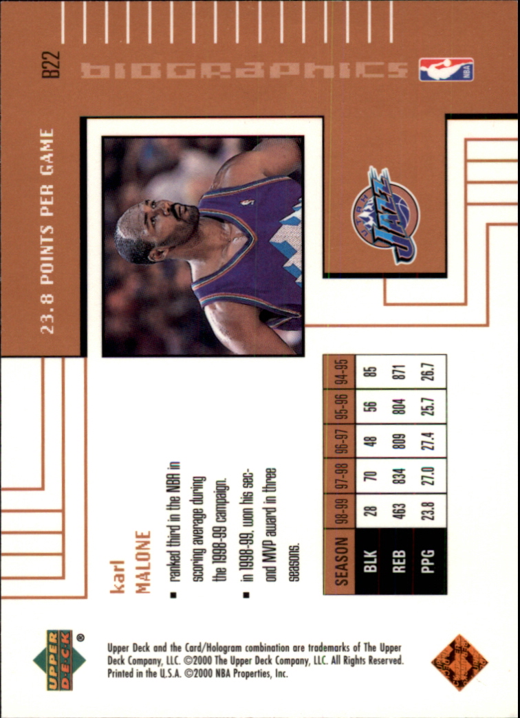 1999/2000 Upper Deck Basketball Part 2 Insert Cards - Picture 17 of 87