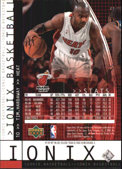 1999/2000 Ionix (Upper Deck) Basketball - Picture 29 of 87