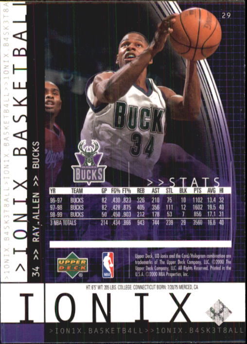 1999/2000 Ionix (Upper Deck) Basketball - Picture 31 of 87