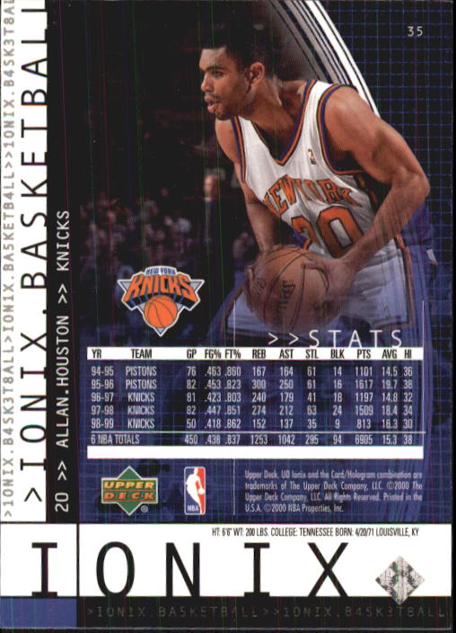 1999/2000 Ionix (Upper Deck) Basketball - Picture 37 of 87
