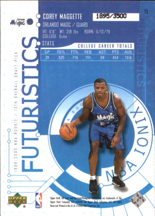 1999/2000 Ionix (Upper Deck) Basketball - Picture 71 of 87