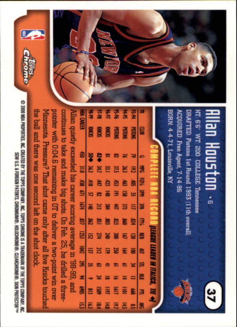199900 Topps Chrome NBA Basketball Trading Card 1257 Choose Your Card eBay