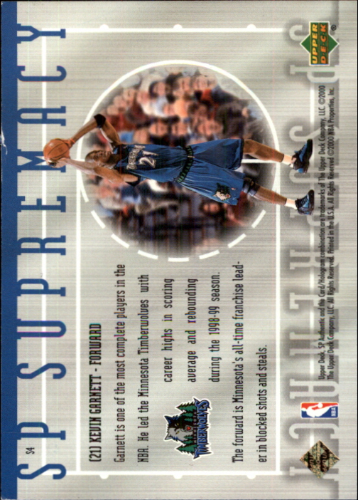 1999/2000 SP Authentic (Upper Deck) Basketball - Picture 7 of 201