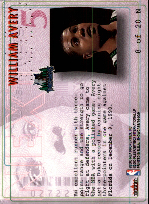 1999-00 Flair Showcase Basketball Next Insert Singles - You Choose - Picture 16 of 40