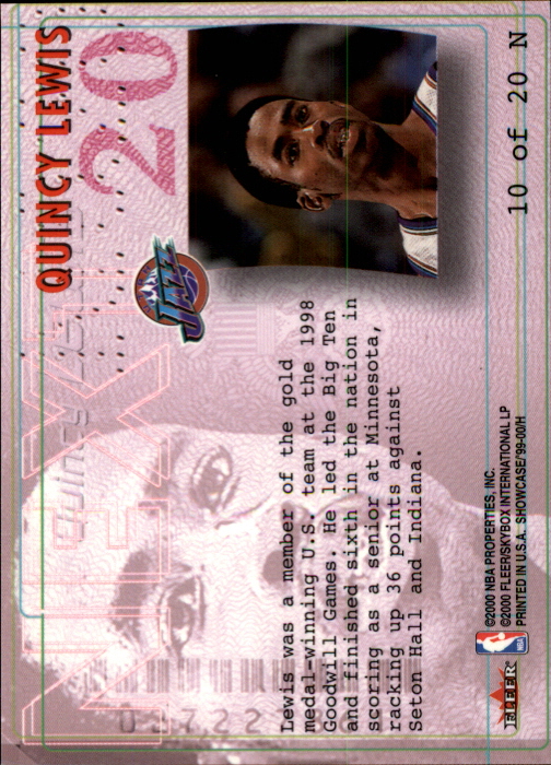 1999-00 Flair Showcase Basketball Next Insert Singles - You Choose - Picture 20 of 40
