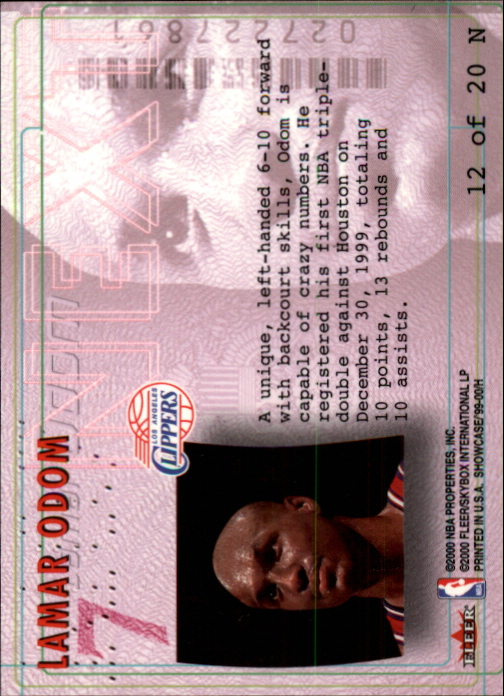 1999-00 Flair Showcase Basketball Next Insert Singles - You Choose - Picture 24 of 40