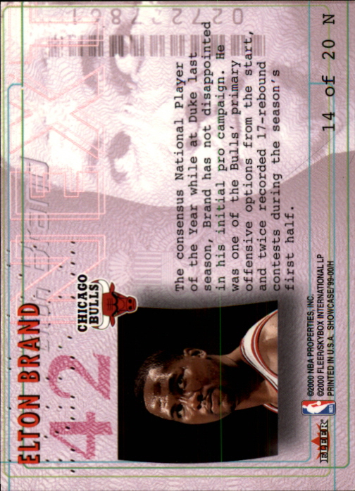 1999-00 Flair Showcase Basketball Next Insert Singles - You Choose - Picture 28 of 40