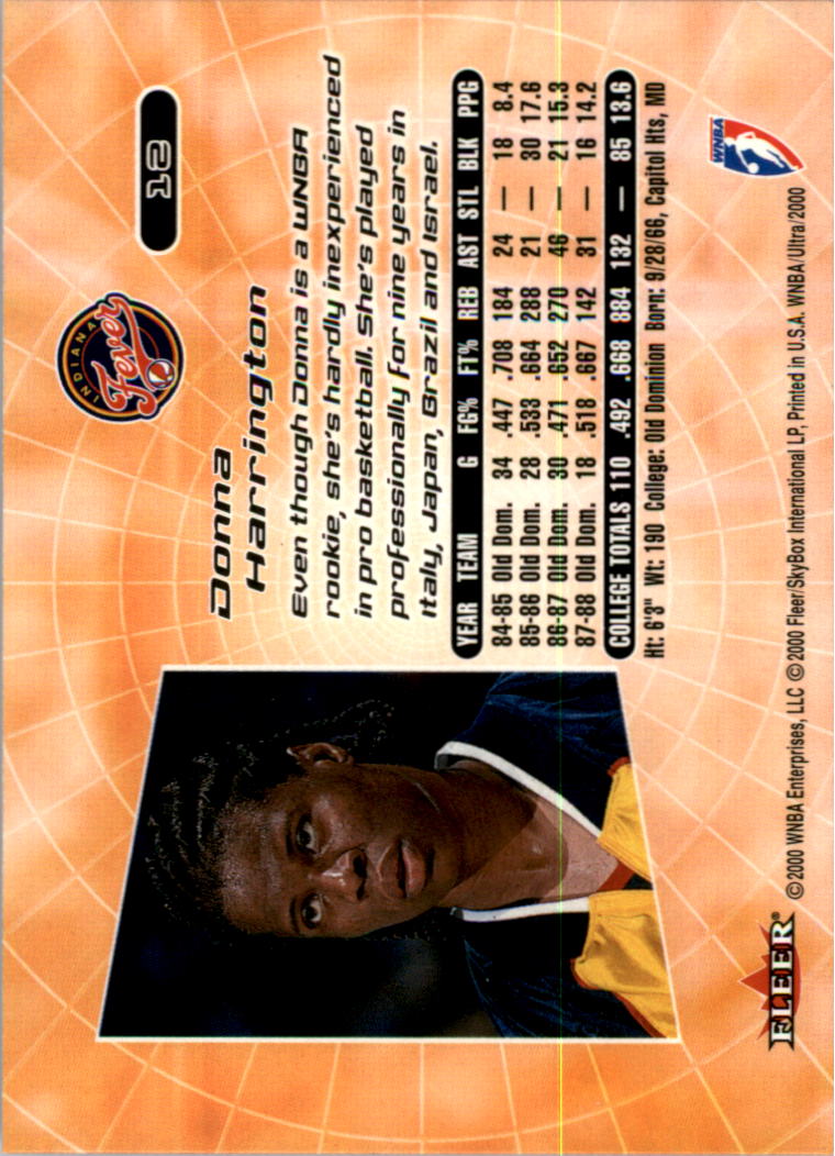 2000 Ultra WNBA Basketball Part 1 Main Set Cards #1 to #150 - Picture 25 of 290