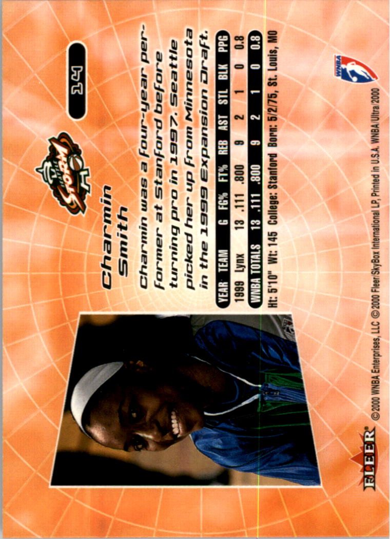 2000 Ultra WNBA Basketball Part 1 Main Set Cards #1 to #150 - Picture 29 of 290