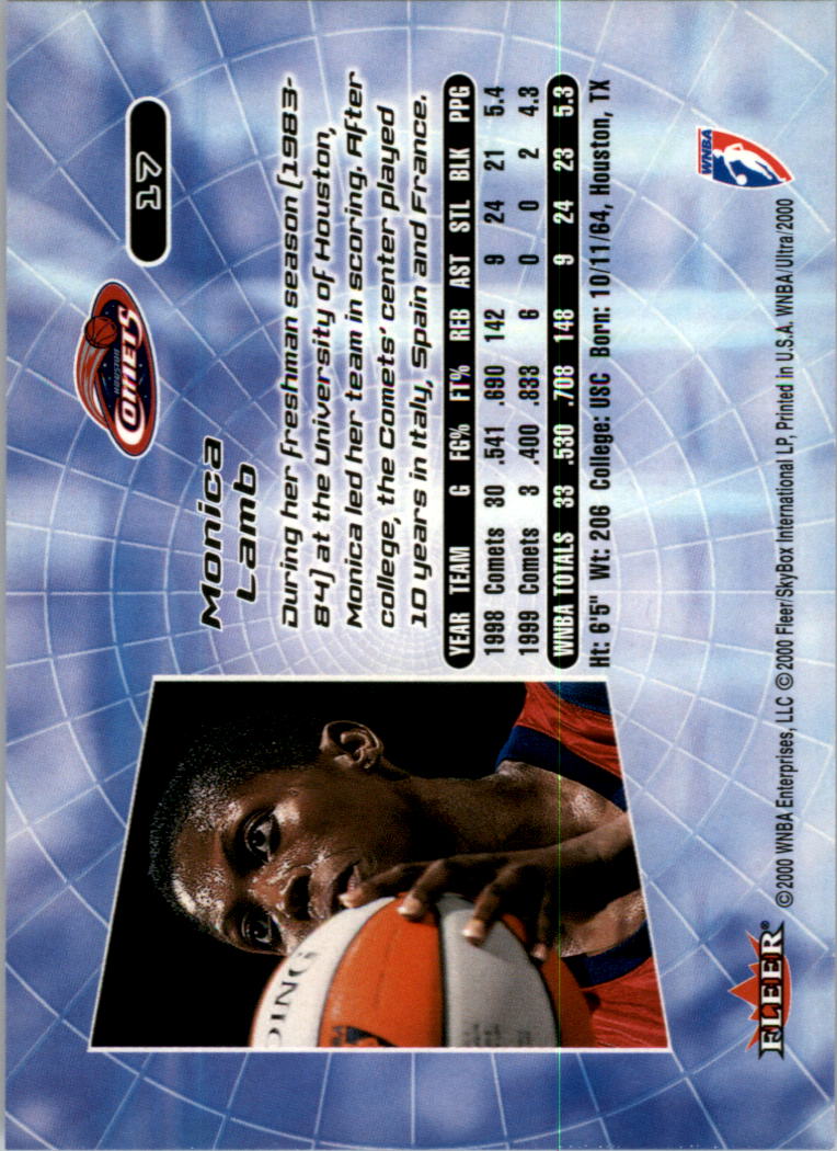 2000 Ultra WNBA Basketball Part 1 Main Set Cards #1 to #150 - Picture 35 of 290