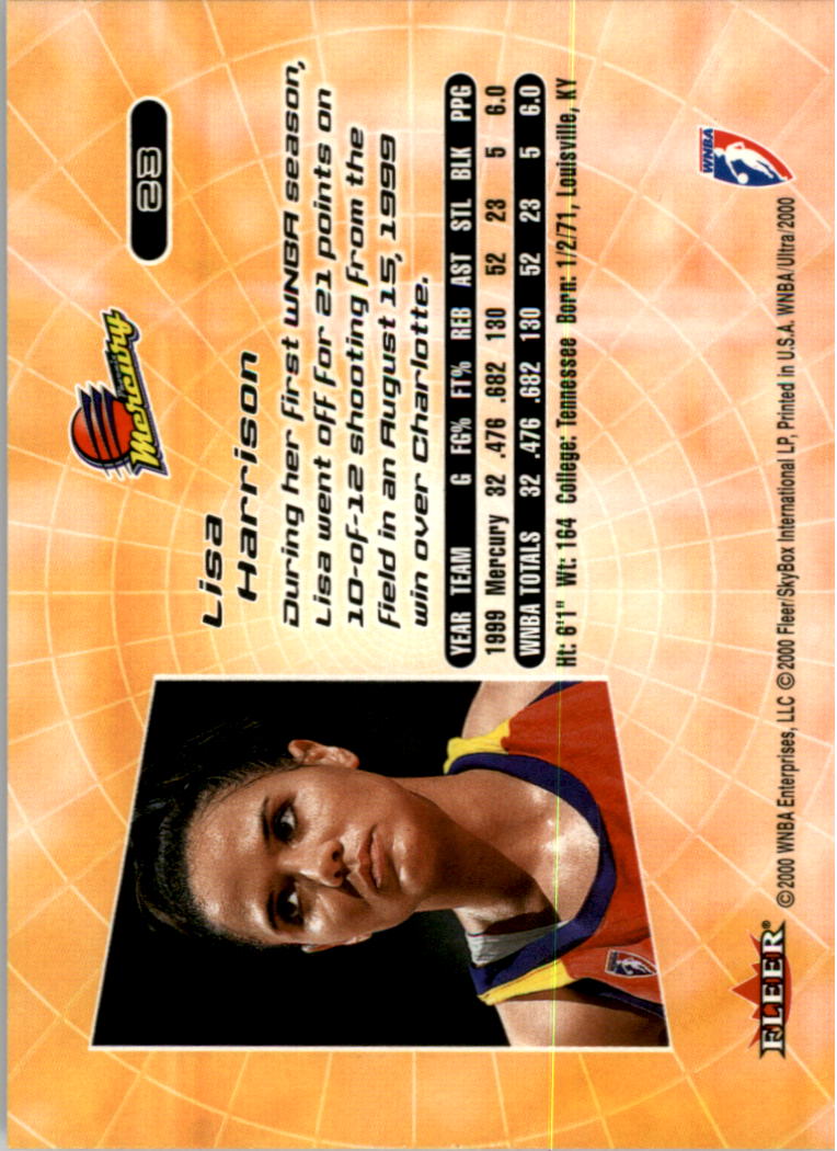 2000 Ultra WNBA Basketball Part 1 Main Set Cards #1 to #150 - Picture 46 of 290