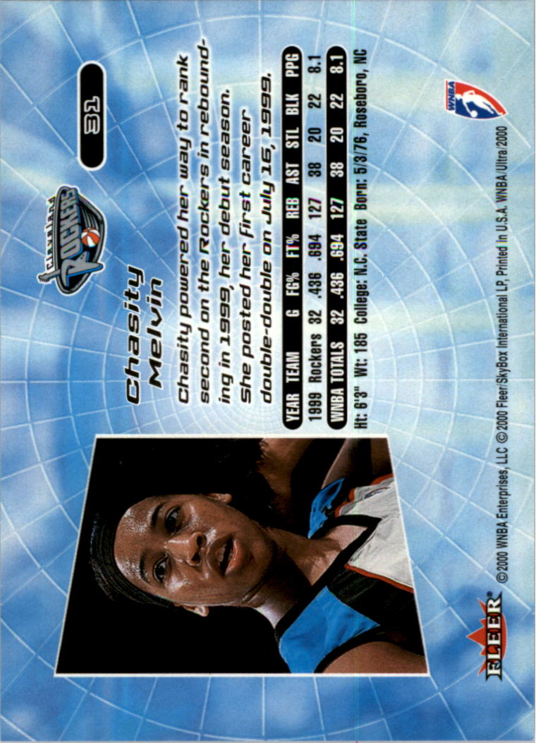 2000 Ultra WNBA Basketball Part 1 Main Set Cards #1 to #150 - Picture 62 of 290