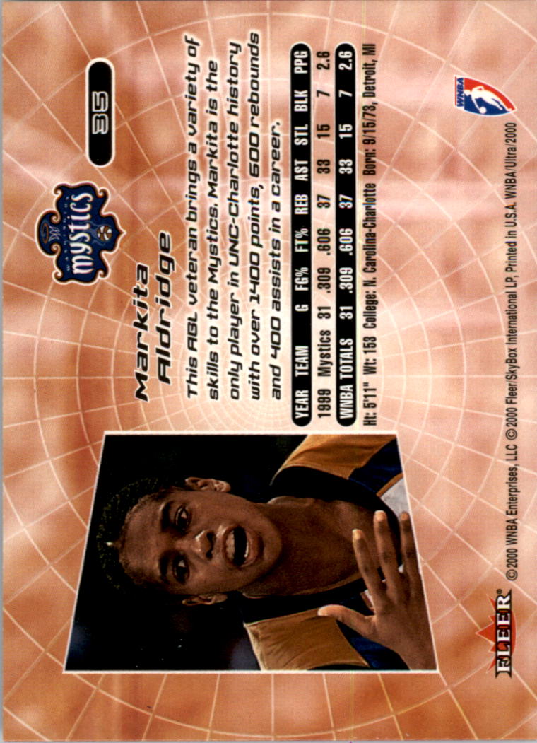 2000 Ultra WNBA Basketball Part 1 Main Set Cards #1 to #150 - Picture 70 of 290