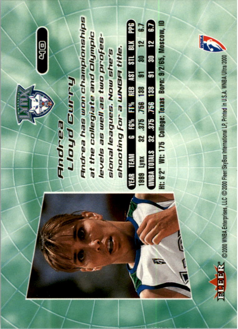 2000 Ultra WNBA Basketball Part 1 Main Set Cards #1 to #150 - Picture 78 of 290
