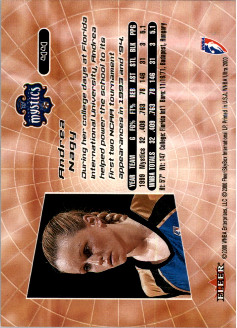 2000 Ultra WNBA Basketball Part 1 Main Set Cards #1 to #150 - Picture 86 of 290