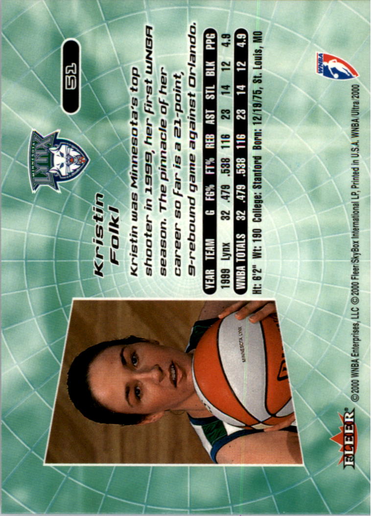 2000 Ultra WNBA Basketball Part 1 Main Set Cards #1 to #150 - Picture 100 of 290