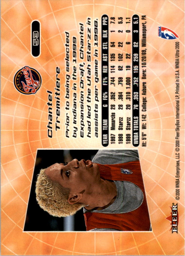 2000 Ultra WNBA Basketball Part 1 Main Set Cards #1 to #150 - Picture 104 of 290