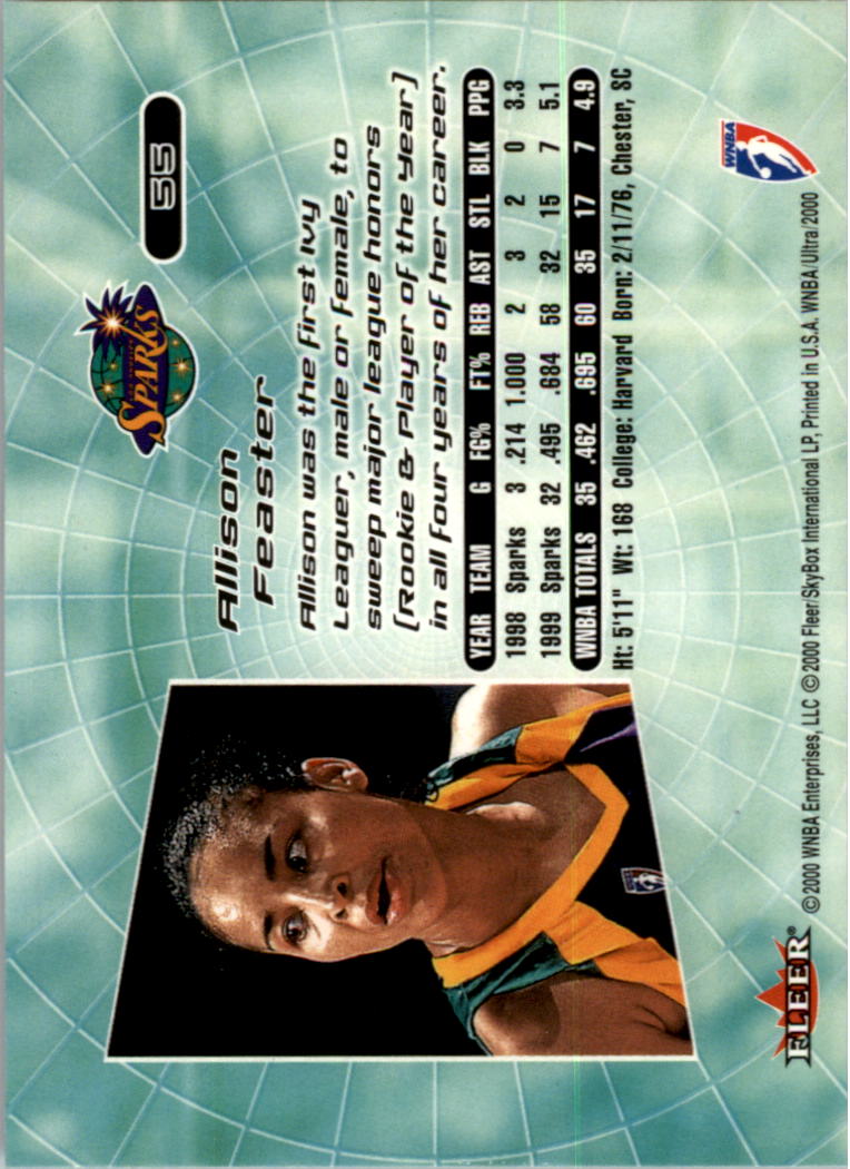2000 Ultra WNBA Basketball Part 1 Main Set Cards #1 to #150 - Picture 108 of 290
