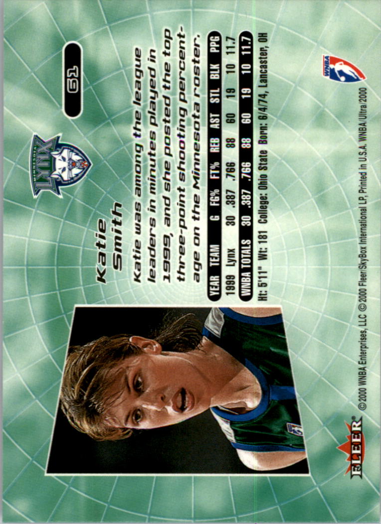 2000 Ultra WNBA Basketball Part 1 Main Set Cards #1 to #150 - Picture 118 of 290