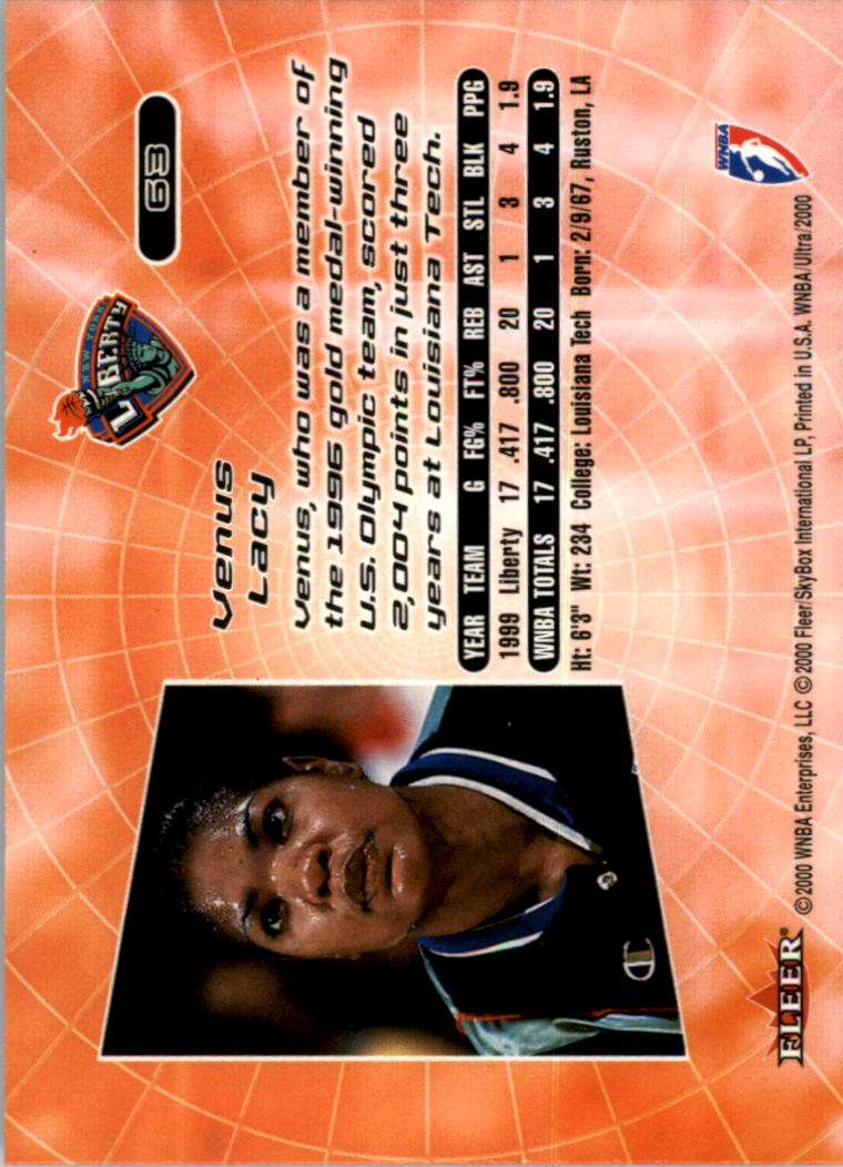 2000 Ultra WNBA Basketball Part 1 Main Set Cards #1 to #150 - Picture 122 of 290