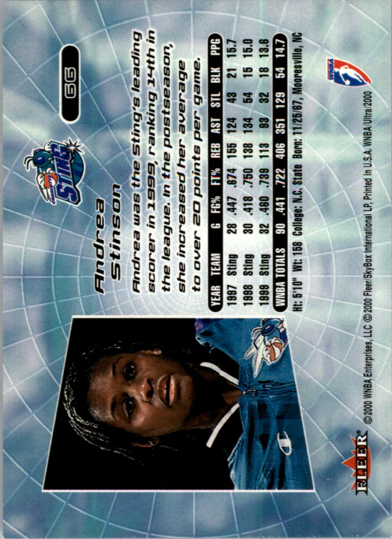 2000 Ultra WNBA Basketball Part 1 Main Set Cards #1 to #150 - Picture 128 of 290