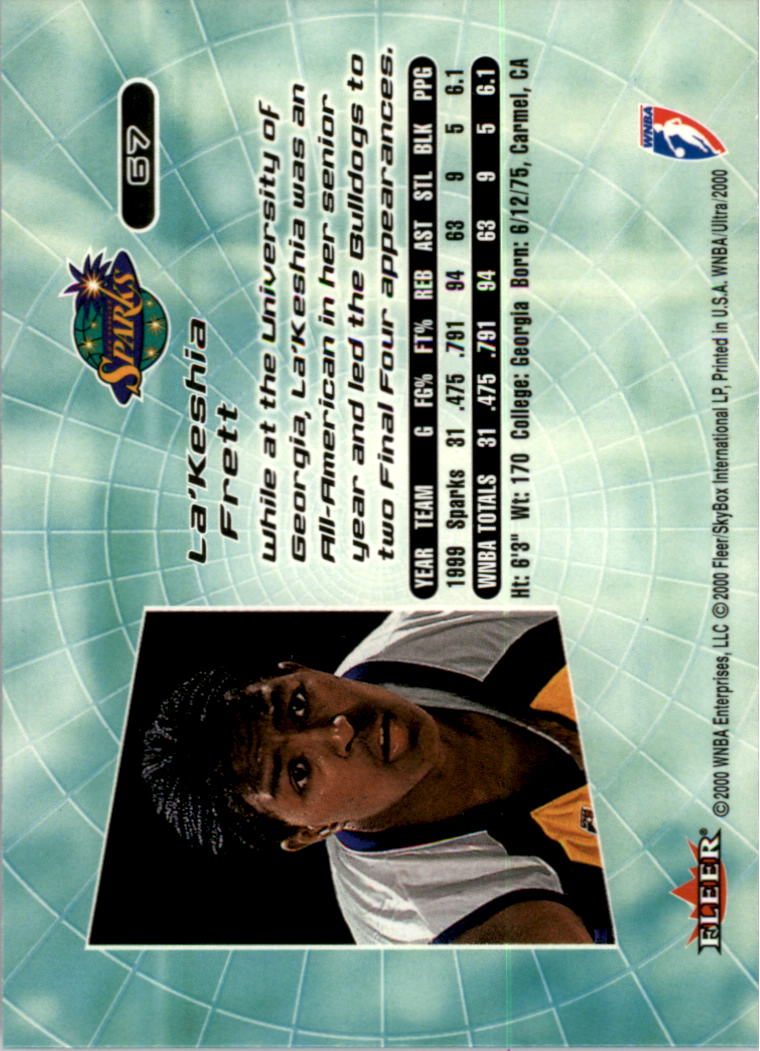2000 Ultra WNBA Basketball Part 1 Main Set Cards #1 to #150 - Picture 130 of 290