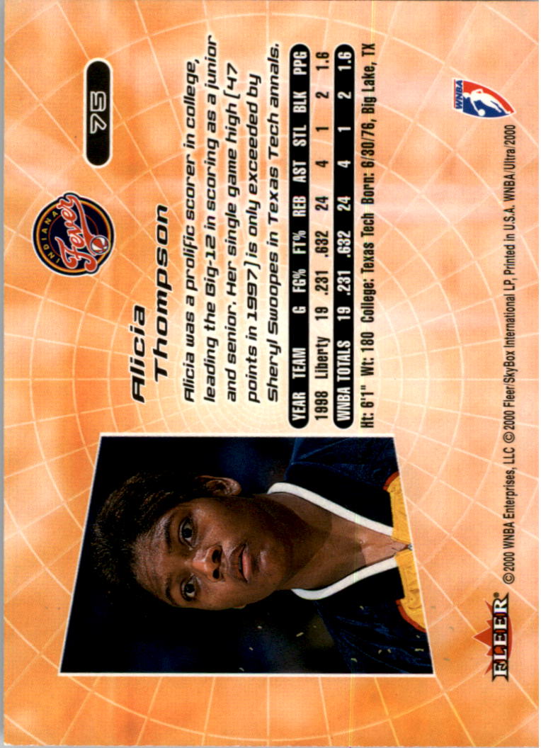2000 Ultra WNBA Basketball Part 1 Main Set Cards #1 to #150 - Picture 146 of 290