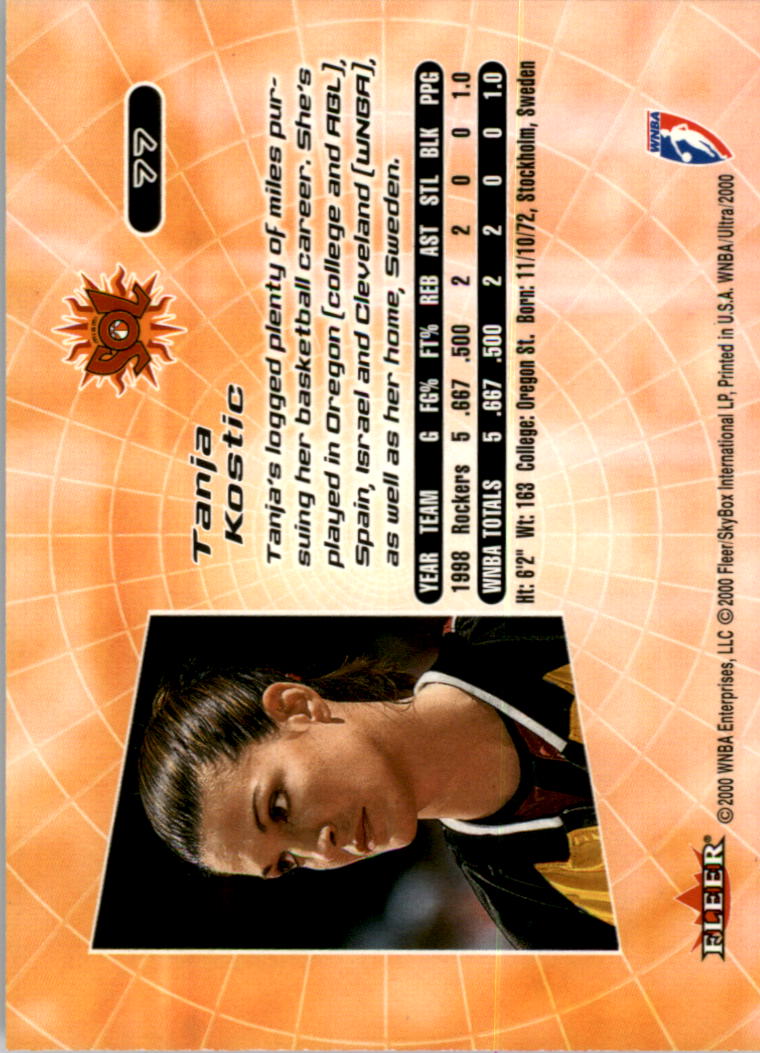 2000 Ultra WNBA Basketball Part 1 Main Set Cards #1 to #150 - Picture 150 of 290