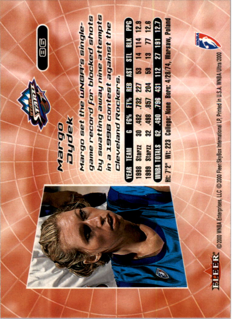 2000 Ultra WNBA Basketball Part 1 Main Set Cards #1 to #150 - Picture 168 of 290